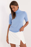 blue - Short sleeve sweater model 200340 Factory Price