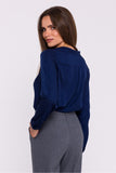 navy blue - Blouse model 200354 Stylove