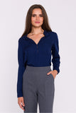 navy blue - Blouse model 200354 Stylove