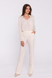 beige - Women trousers model 200372 Stylove