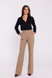 beige - Women trousers model 200374 Stylove