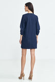 navy blue - Daydress model 200392 Nife