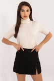 beige - Short sleeve sweater model 200398 Factory Price