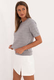 grey - Short sleeve sweater model 200408 Factory Price