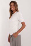 white - Short sleeve sweater model 200410 Factory Price