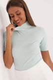 green - Short sleeve sweater model 200422 Factory Price