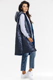 navy blue - Gilet model 200552 awama