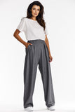 grey - Women trousers model 200571 awama