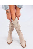 beige - Thigh-Hight Boots model 200606 Inello