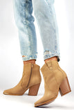 beige - Heel boots model 200877 PRIMO