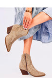 beige - Heel boots model 200997 Inello