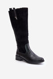 black - Thigh-Hight Boots model 201026 Step in style