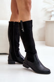 black - Thigh-Hight Boots model 201026 Step in style