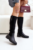 black - Thigh-Hight Boots model 201026 Step in style