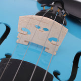 4/4 Acoustic Violin   Case   Bow   Rosin Sky Blue