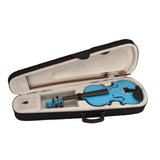 4/4 Acoustic Violin   Case   Bow   Rosin Sky Blue