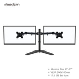 13-27 Inch Double Pendulum Large Base TV Stand TSDS-01 Bearing 8Kg/Vese100*100/90° tilt/360° rotation/height adjustment 100-400mm