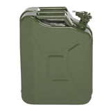 20L 0.6mm Fuel Oil Petrol Diesel Storage Can with British Style Pour Tube Army Green