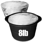 4 Pack 8Lbs Extra Large Ice Cube Molds, Reusable Large Ice Cube Tray, Foldable Silicone Ice Cube Mold, Perfect Ice Baths, Cold Plunge, Chilled Coolers Accessories, for Making Huge Ice Block (FBA)