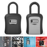 4 Digit Combination Key Safe Lock Box Wall Mount Security Storage Case Organizer