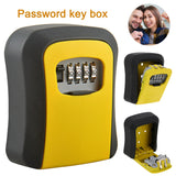 4 Digit Combination Key Safe Lock Box Wall Mount Security Storage Case Organizer