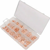 300Pcs Copper Diesel Injector Washers Fuel Set Seal Rings Assortment Kit UK