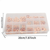 300Pcs Copper Diesel Injector Washers Fuel Set Seal Rings Assortment Kit UK