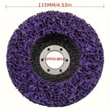 10Pcs 115mm 4.5" Poly Strip Disc Abrasive Wheel Paint Rust Removal For Grinder