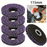 10Pcs 115mm 4.5" Poly Strip Disc Abrasive Wheel Paint Rust Removal For Grinder