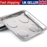Large Magnetic Stainless Steel Tray Dish Tool Parts Holder Storage 10.5 x 11.5