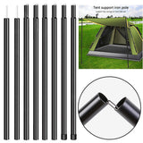 2x200cm Tent Poles Universal Telescopic Adjustable Steel Awning Canopy Tarp Pole