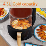 4.5L  Air Fryer Digital Kitchen Oven Oil Free Low Fat Healthy Frying Cooker UK