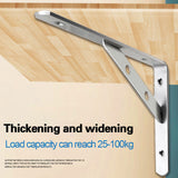 2Pcs Heavy Duty L Shaped Angle Shelf Brackets Support Stainless Wall Mounted