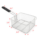 【Old Code-34568414】ZOKOP EH82 2500W 220-240V 12.7QT/12L Stainless Steel Double Cylinder Electric Fryer UK Plug