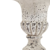 Fluted Stone Ceramic Urn