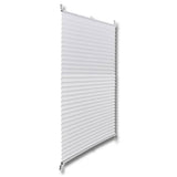 Plisse Blind 70x100cm White Pleated Blind