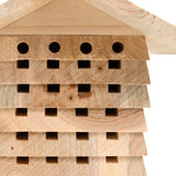 vidaXL Bee Hotel Solid Firwood 22x20x20 cm