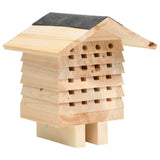 vidaXL Bee Hotel Solid Firwood 22x20x20 cm