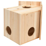 vidaXL Squirrel House Solid Firwood 26x25x29 cm