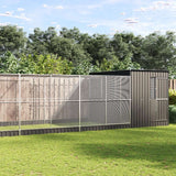 vidaXL Aviary with Extension Silver 1118x303x216 cm Steel