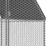 vidaXL Chicken Cage 2x4x2 m Galvanised Steel