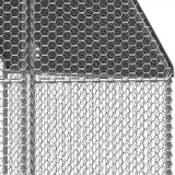 vidaXL Chicken Cage 2x8x2 m Galvanised Steel