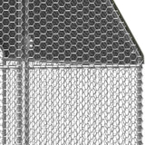 vidaXL Chicken Cage 2x12x2 m Galvanised Steel