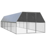 vidaXL Chicken Cage 3x10x2 m Galvanised Steel