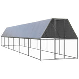 vidaXL Chicken Cage 2x12x2 m Galvanised Steel