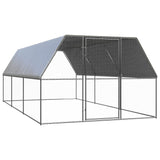 vidaXL Chicken Cage 3x6x2 m Galvanised Steel