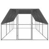 vidaXL Chicken Cage 3x8x2 m Galvanised Steel