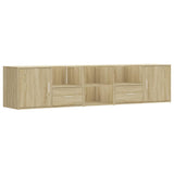 vidaXL Corner Cabinet Sonoma Oak 200x40x45 cm Engineered Wood