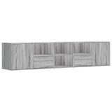 vidaXL Corner Cabinet Grey Sonoma 200x40x45 cm Engineered Wood