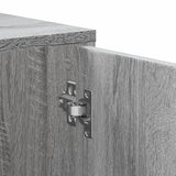 vidaXL Corner Cabinet Grey Sonoma 200x40x45 cm Engineered Wood